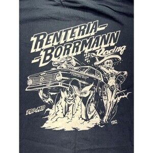 Vtg Renteria Borrmann Motorsport Classic Racing Tee‎ 3XL Black